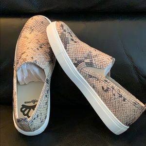 Brand new Fergalicious slip on sneakers